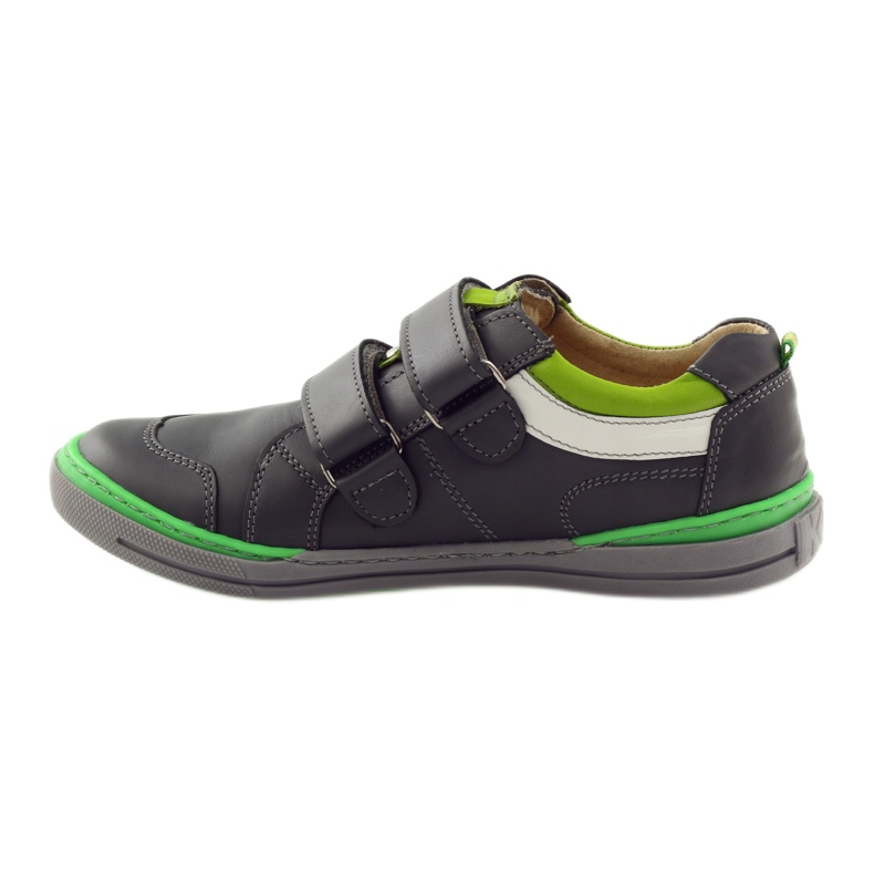 Zapatos con elemento reflectante Bartuś verde gris 2 Zapatos con elemento reflectante Bartuś verde gris 2