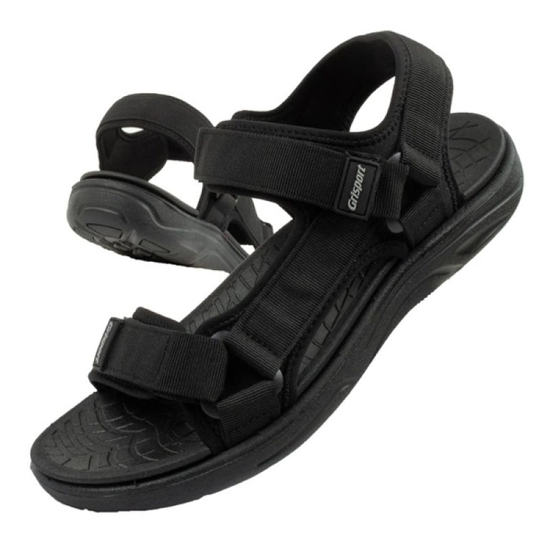 Grisport Sandalias masculinas Grispport GR-25-01-9033M Negro 1