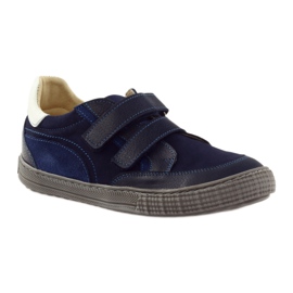 Zapatos de niño con nabos Bartuś azul marino 1