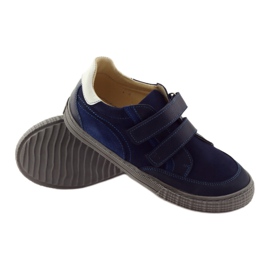 Zapatos de niño con nabos Bartuś azul marino 3