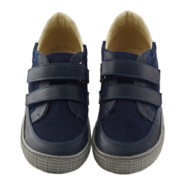 Zapatos de niño con nabos Bartuś azul marino 4