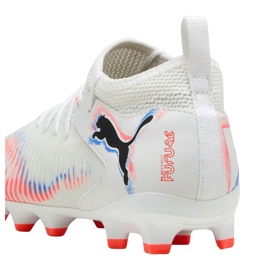 Puma Future 8 Match FG/AG JR 108614 01 Zapatos de fútbol blanco 2