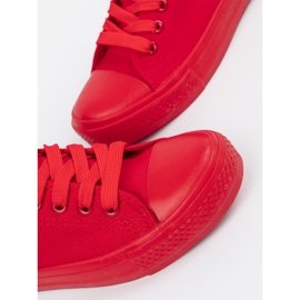 Shelvt Zapatillas rojas de mujer rojo 4