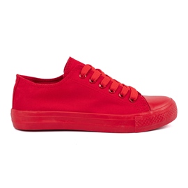 Shelvt Zapatillas rojas de mujer rojo 5
