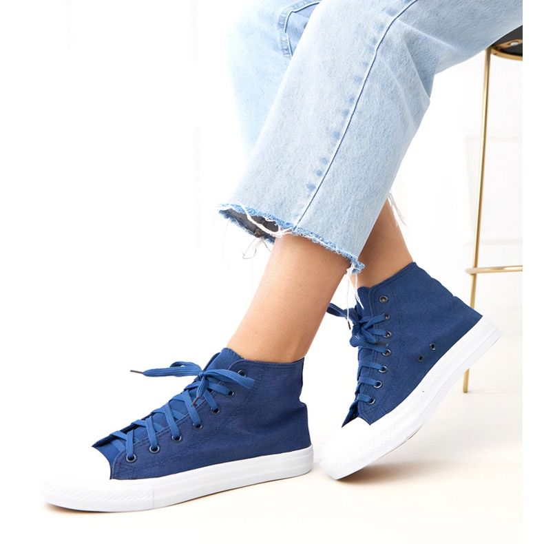 Jeans High Sneakers Ghan azul 1