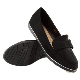 Mocasines mujer negros 127-2 negro 5