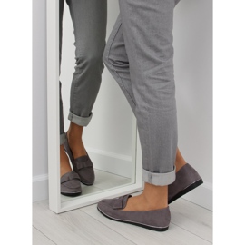 Mocasines grises para mujer 127-2 gris 1