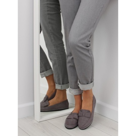 Mocasines grises para mujer 127-2 gris 2