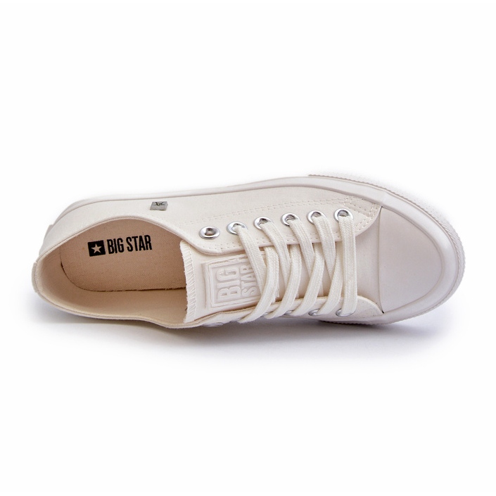 Big Star Zapatillas de deporte femeninas clásicas nn274285 blanco 3