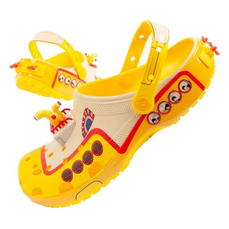 Crocs The Beatles Twogs para el fanático del rock M 210893-90H amarillo 1 Crocs The Beatles Twogs para el fanático del rock M 210893-90H amarillo 1
