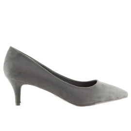 Salón gris tacón bajo gris 123-2 Gris 1
