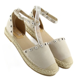 Alpargatas con tachuelas beige 99-26 beige 3