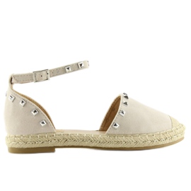 Alpargatas con tachuelas beige 99-26 beige 1