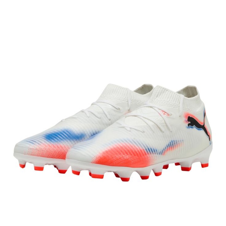 Puma Future 8 Pro FG/AG JR 108613 01 Zapatos de fútbol blanco 2