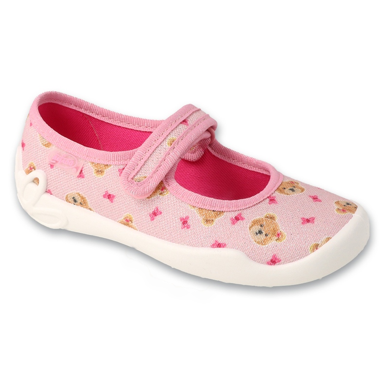 Pantuflas infantiles befado, suela transpirable, 114X551, rosa 1