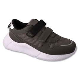 Befado deportivo infantil con velcro 452Y008 gris/negro 1