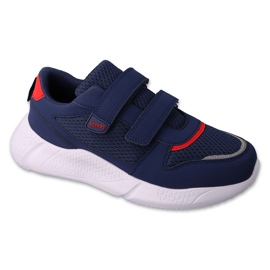 Befado deportivo infantil con velcro marino/rojo 452Y006 azul 1