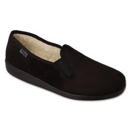 Zapatillas de hombre Dr.ORTO Befado con aislamiento de lana pu 013M320 negro 1