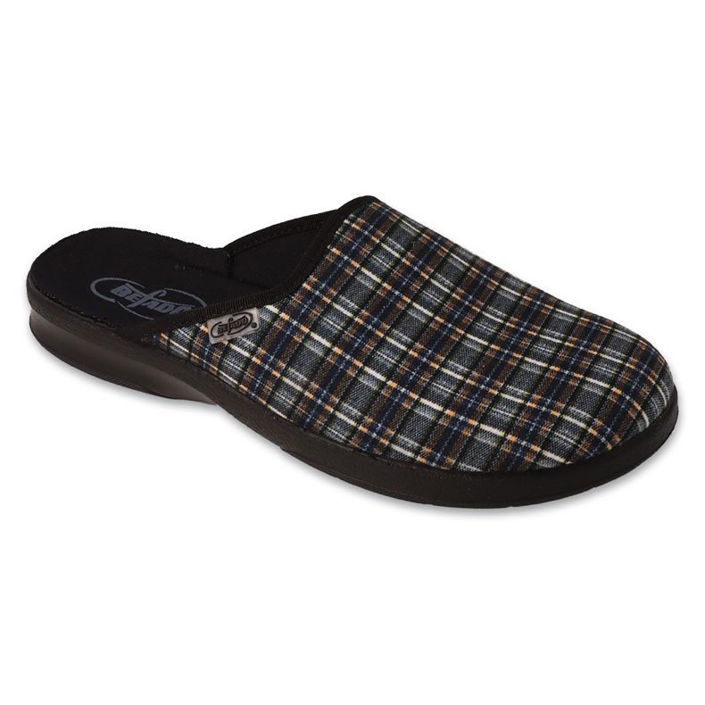 Pantuflas hombre befado pu cuadros 548M040 gris 1 Pantuflas hombre befado pu cuadros 548M040 gris 1
