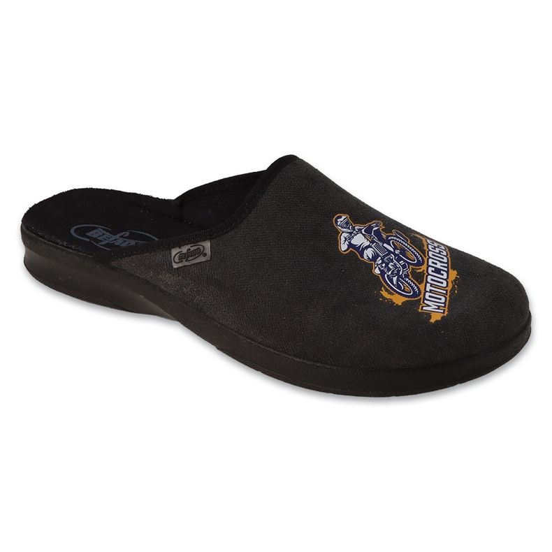 Zapatillas de hombre befado con estampado MOTOCROSS 548M041 gris 1