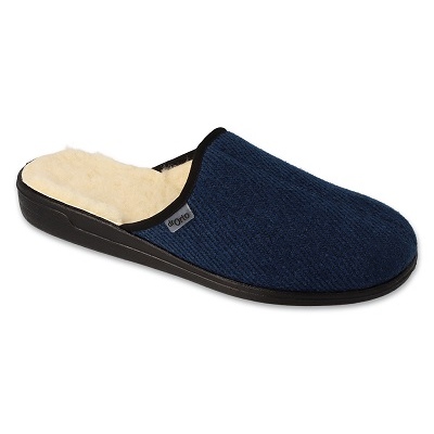 Zapatillas para hombres de Befado PU 000m325 Lana aislada de la marina azul 1