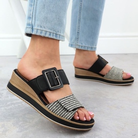 Las sandalias de cuña remonte en D6463-03 RKR786 5