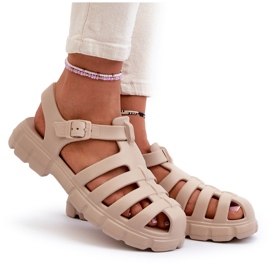 Marquiiz Sandalias Romanas Mujer Espuma Beige Gasaria 5