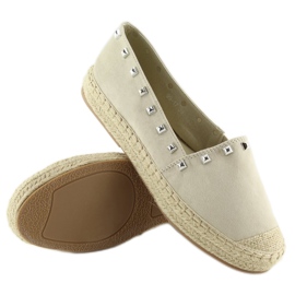 Alpargatas beige para mujer 99-17 beige 2