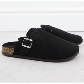 Zapatillas para mujeres construidas -en gamuza de gamuza Big Star SS274736 negro 2