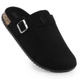 Zapatillas para mujeres construidas -en gamuza de gamuza Big Star SS274736 negro 4