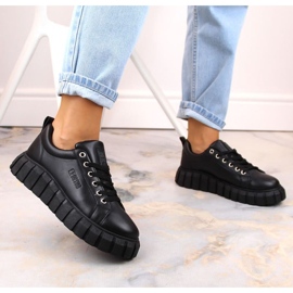 Zapatos plataforma Big Star W INT1919 negro 5