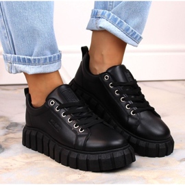 Zapatos plataforma Big Star W INT1919 negro 9