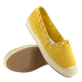 Alpargatas amarillas amarillas para mujer 99-17 Amarillo 1