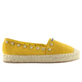 Alpargatas amarillas amarillas para mujer 99-17 Amarillo 5