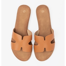 Shelvt Zapatillas para mujeres caramelo con recortes 4