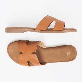 Shelvt Zapatillas para mujeres caramelo con recortes 1