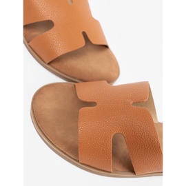 Shelvt Zapatillas para mujeres caramelo con recortes 5