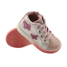 American Club Mariposas americanas para deportistas rosa gris 3