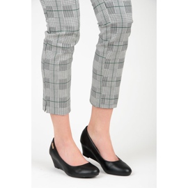 Super Me Zapatos de tacón negros con cuña 2 Super Me Zapatos de tacón negros con cuña 2