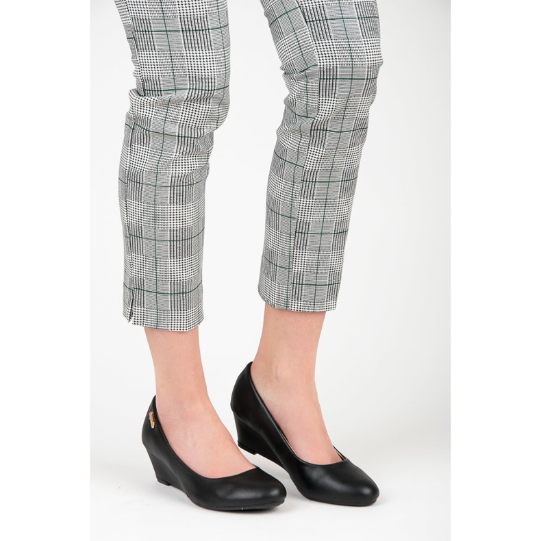 Super Me Zapatos de tacón negros con cuña 2 Super Me Zapatos de tacón negros con cuña 2