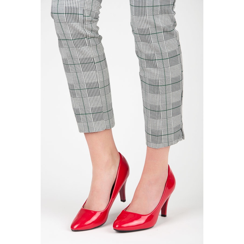 Zapatos De Tacón De Charol rojo 1
