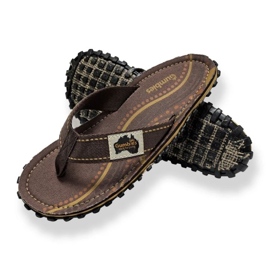 Gumbies Flip-flops de isleño japonés unisex aborigen gu-ffisl095 marrón 13