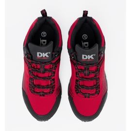Zapatos de trekking de mujer con suela gruesa roja DK rojo 4
