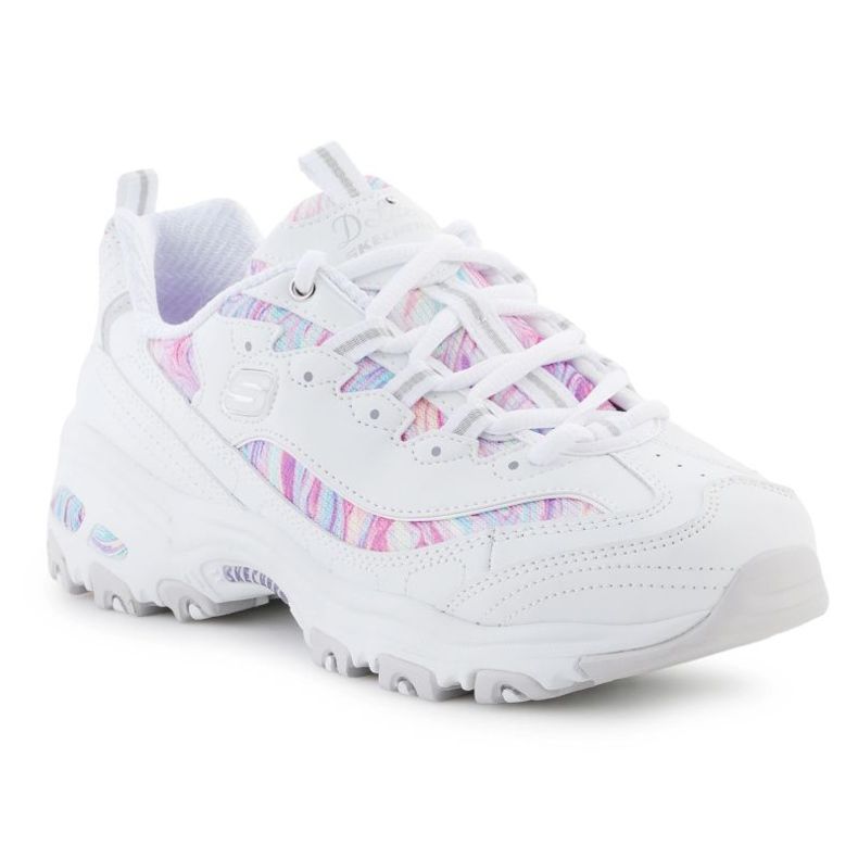 Skechers d'lites zapatos de ensueño caprichosos en 149789-wmlt blanco 1