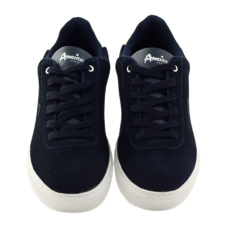 American Club Zapatos de hombre sneakers American 17003 sneakers azul marino 4