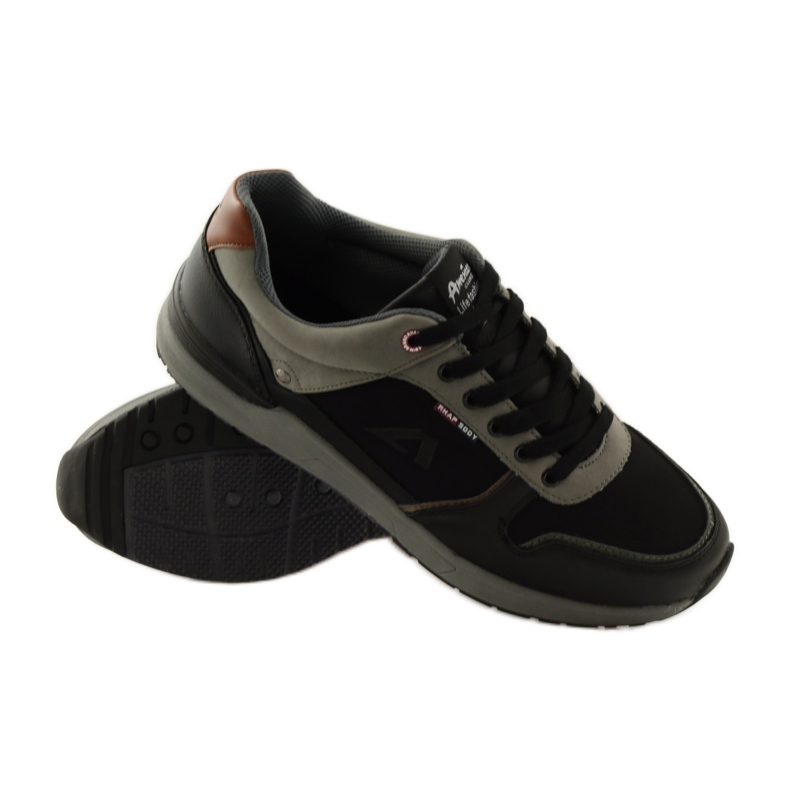 American Club American 610184 zapatillas deportivas de hombre negras. negro gris 3