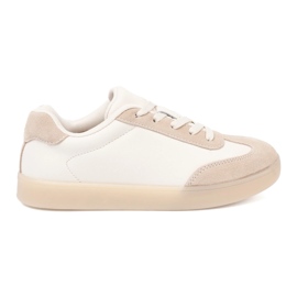 Sergio Leone Zapatillas blancas y beige femeninas 3