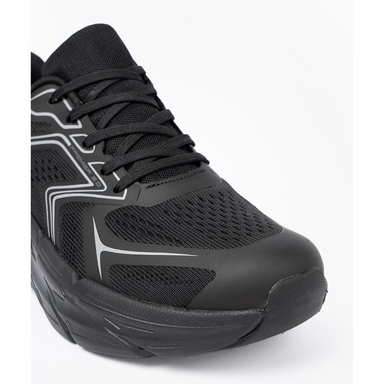 Shelvt Zapatos deportivos negros claros en una suela gruesa de McArthur 1