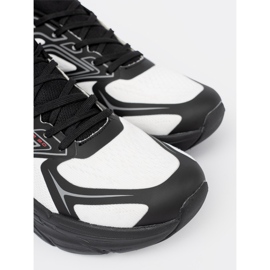 Shelvt Cómodos zapatos deportivos blancos y negros con una estructura de malla McArthur 1 Shelvt Cómodos zapatos deportivos blancos y negros con una estructura de malla McArthur 1