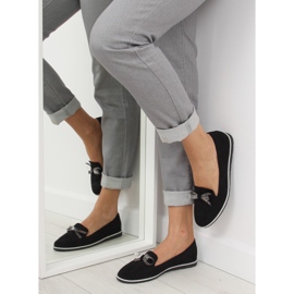 Mocasines mujer negros JN-182 negro 1